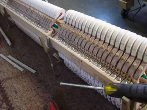 23 Tighten action screws 23 Tighten action screws